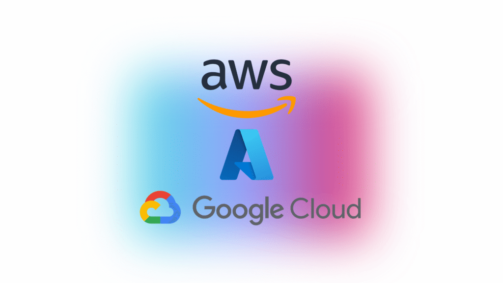 logos for the main cloud service providers CSPs including AWS, GCP and Azure
